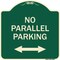 Signmission No Parallel Parking W/ Bidirectional Arrow Heavy-Gauge Aluminum Sign, 18" x 18", G-1818-23820 A-DES-G-1818-23820 - alternate 1